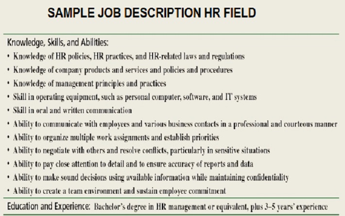 Project Manager Job Description Sample