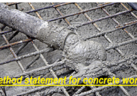method statement for concrete works