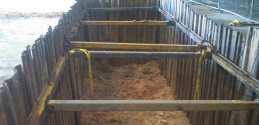 Sequence of Sheet Piling Installation Work