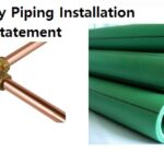 Water Supply Piping Installation Method of Statement