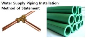 Water Supply Piping Installation Method of Statement - Project ...