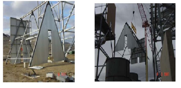 Upper Structure Pre assembly and Erection of A – Frame